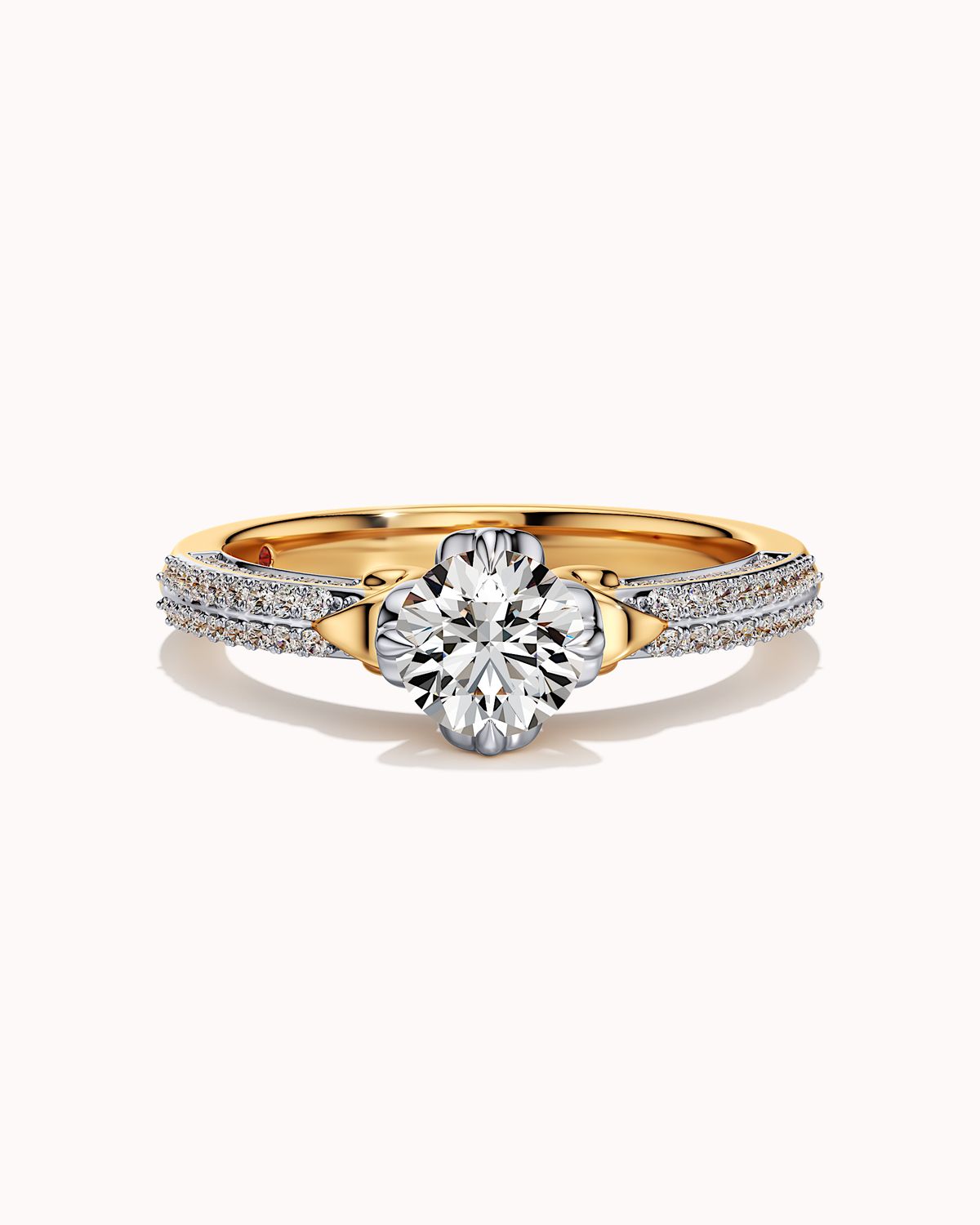 Bowknot Solitaire Ring