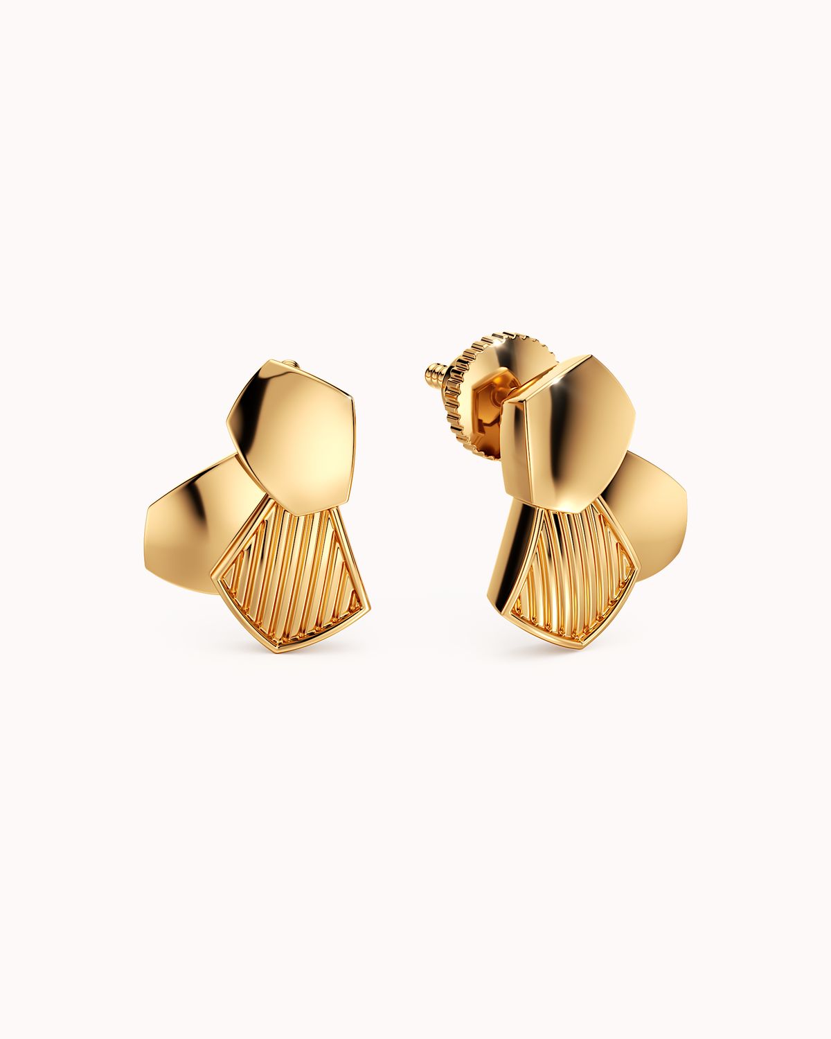 Folded Petal Earrings