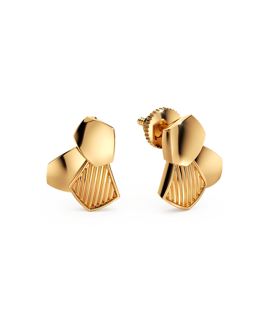 Folded Petal Earrings