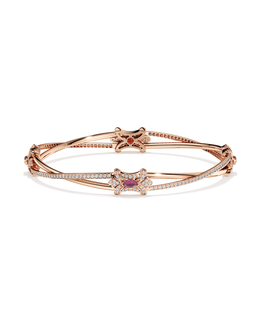 Caught in the Sparkle Round Bangle