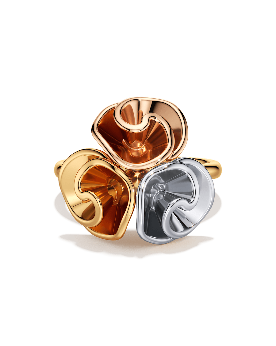 Triple Bloom Ring