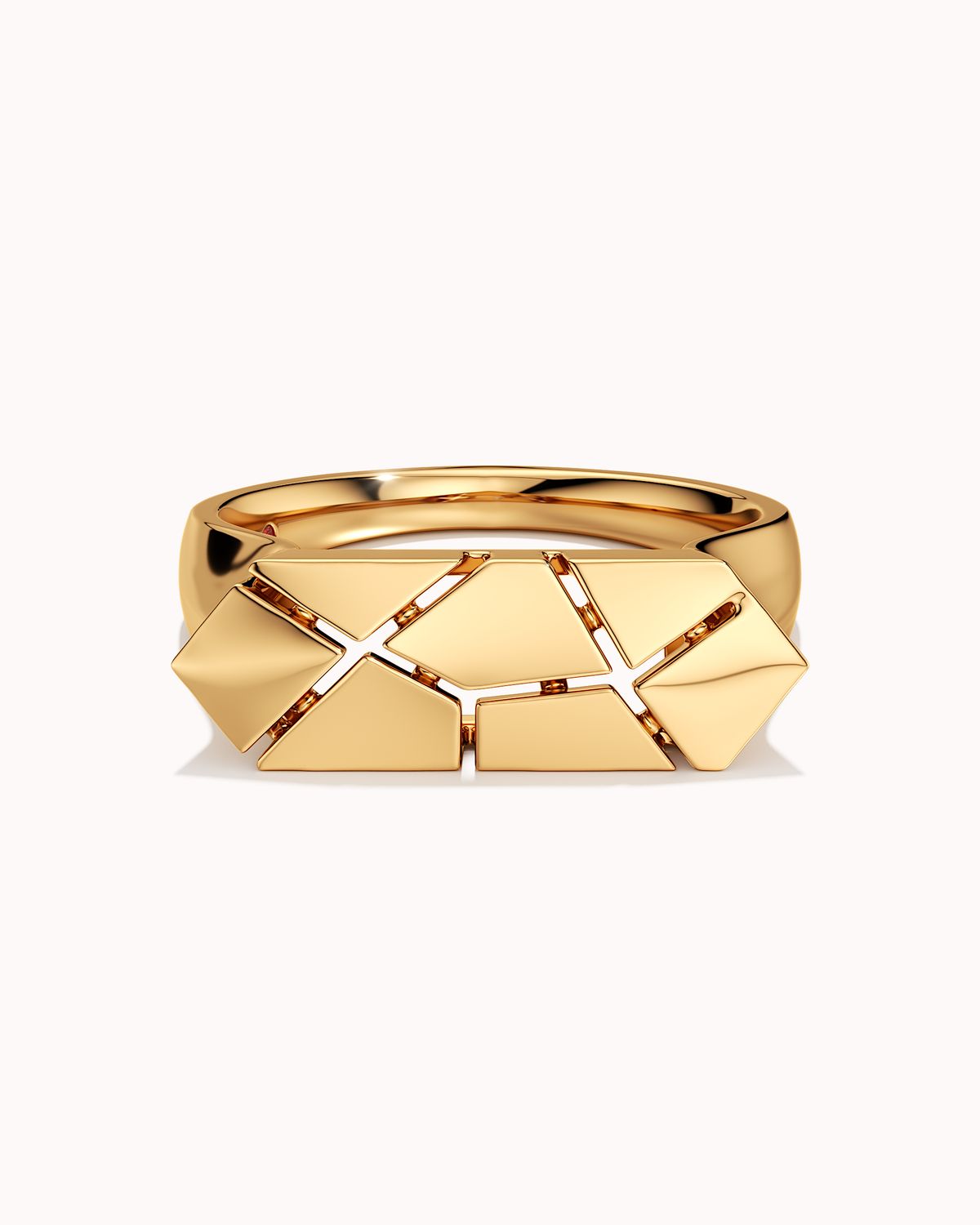 Crossroad Facets Ring
