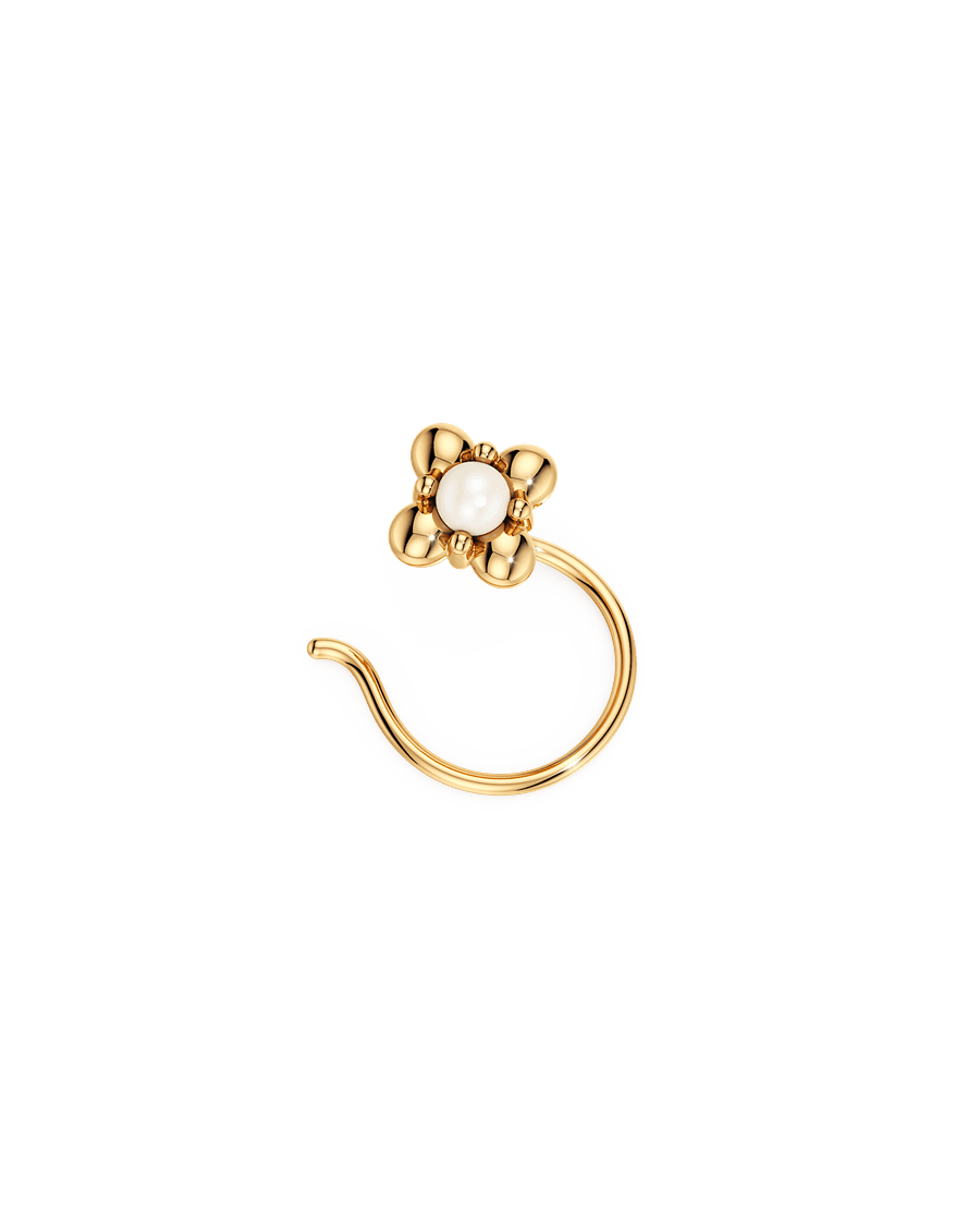 Wisdom Pearl Nose Pin
