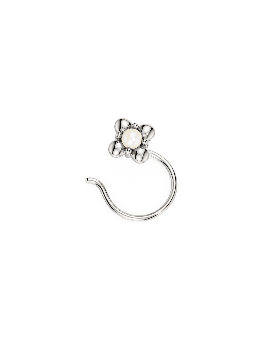 Wisdom Pearl Nose Pin