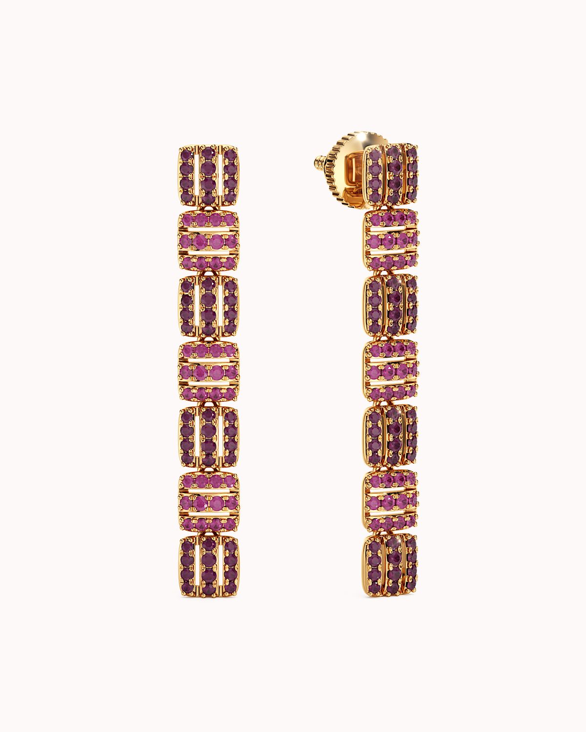 Ombre Flame Earrings