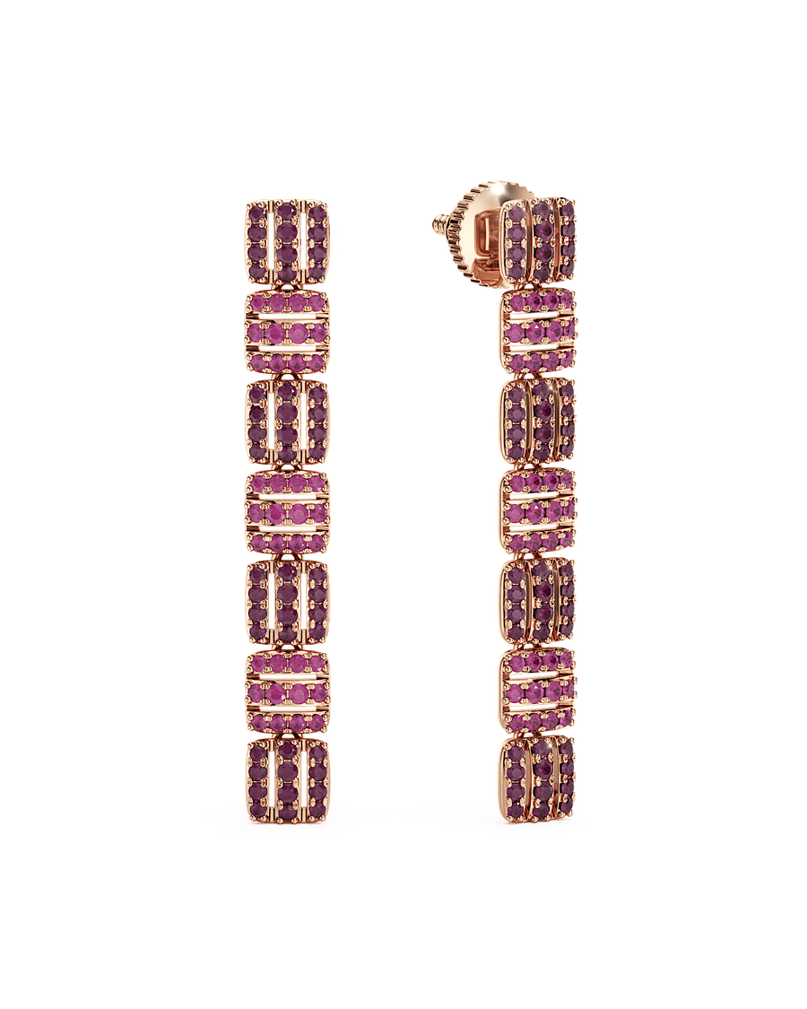 Ombre Flame Earrings