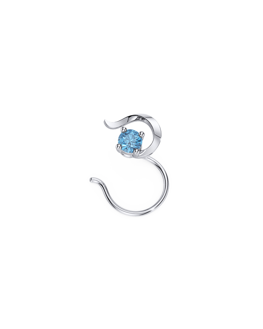 Over The Moon Nose Pin