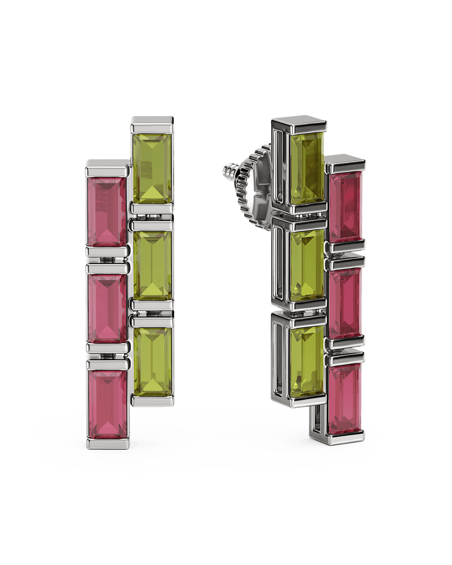 Two-Tone Bar Earrings