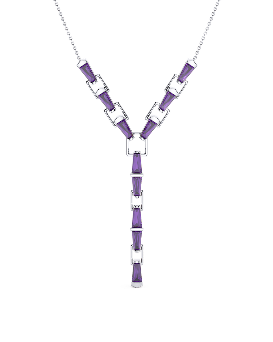Violet Cascade Necklace