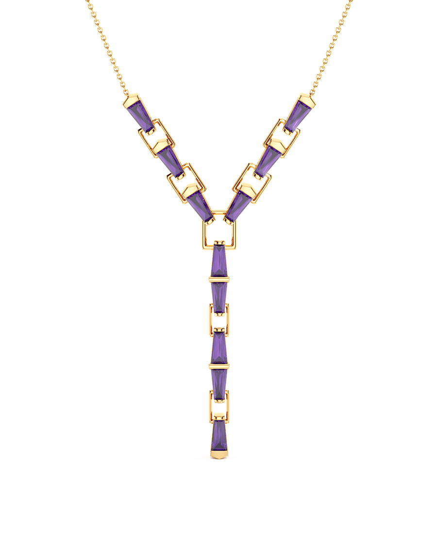 Violet Cascade Necklace