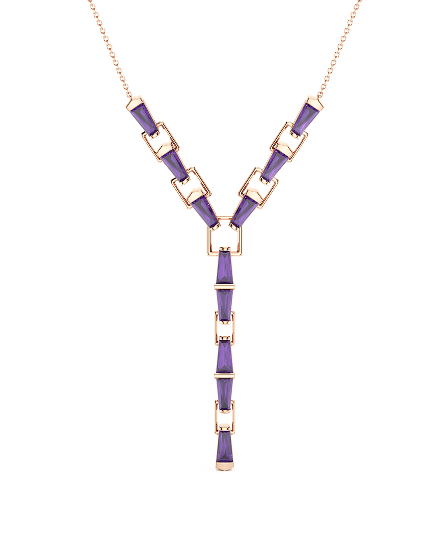 Violet Cascade Necklace