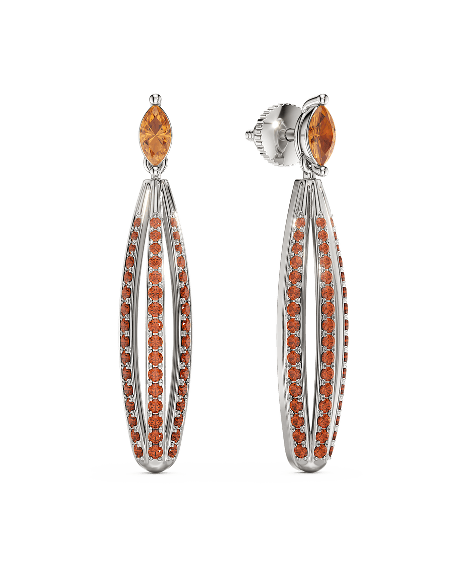 Sunlit Feather Earrings