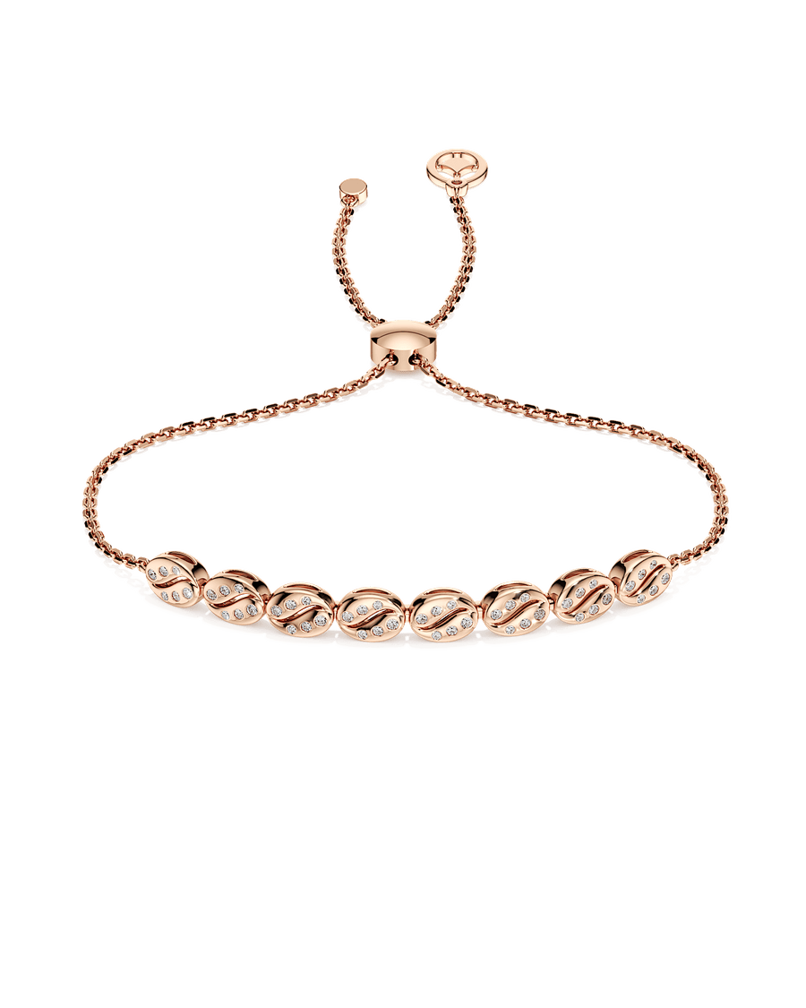 Golden Leaf Row Bracelet