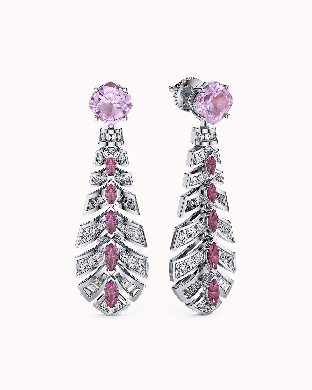 Pink Masquerade Earrings