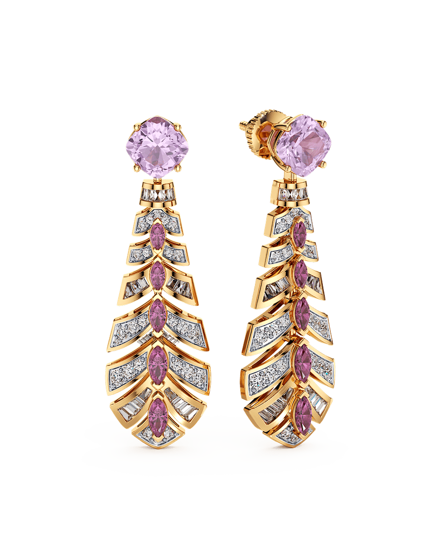 Pink Masquerade Earrings