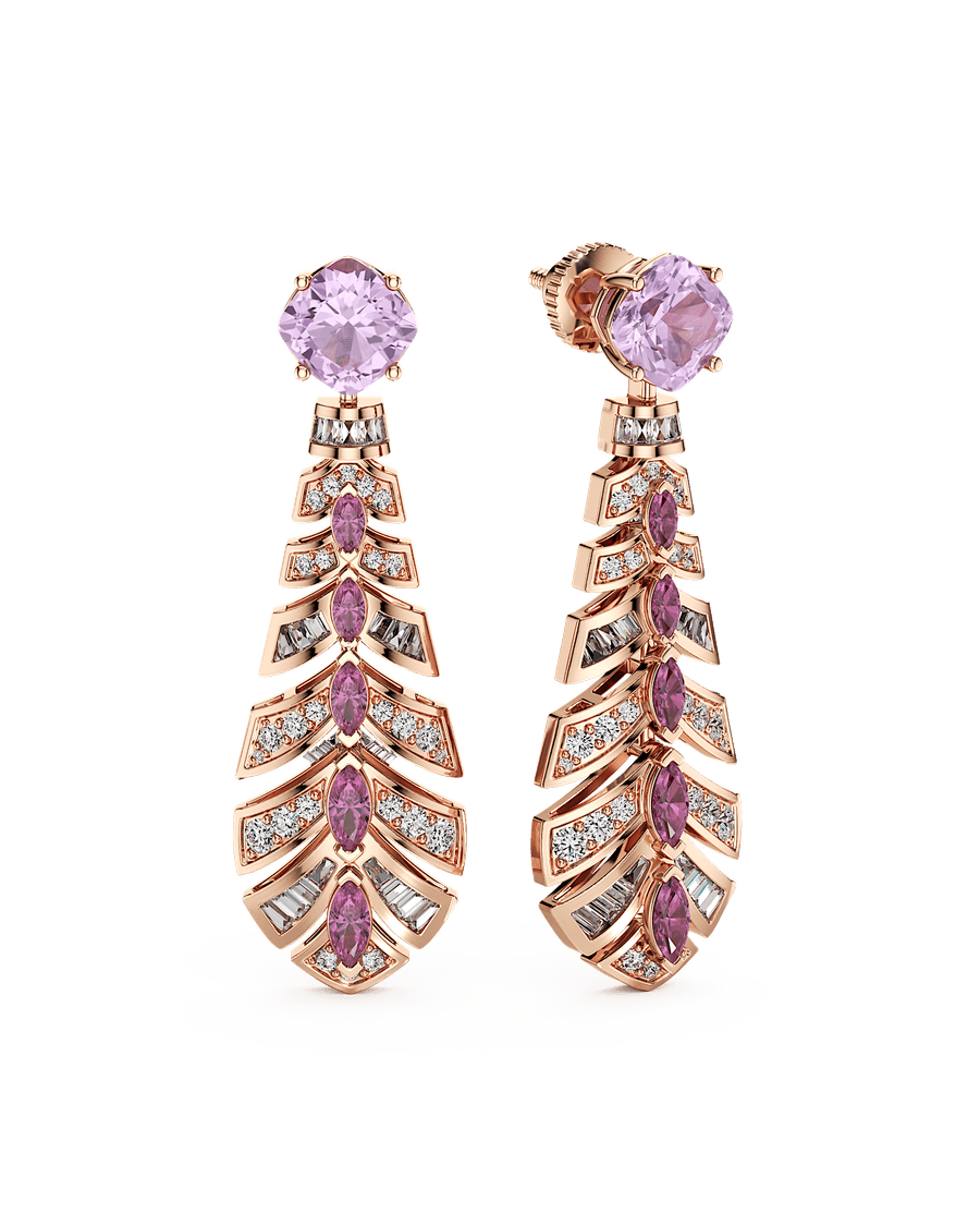 Pink Masquerade Earrings