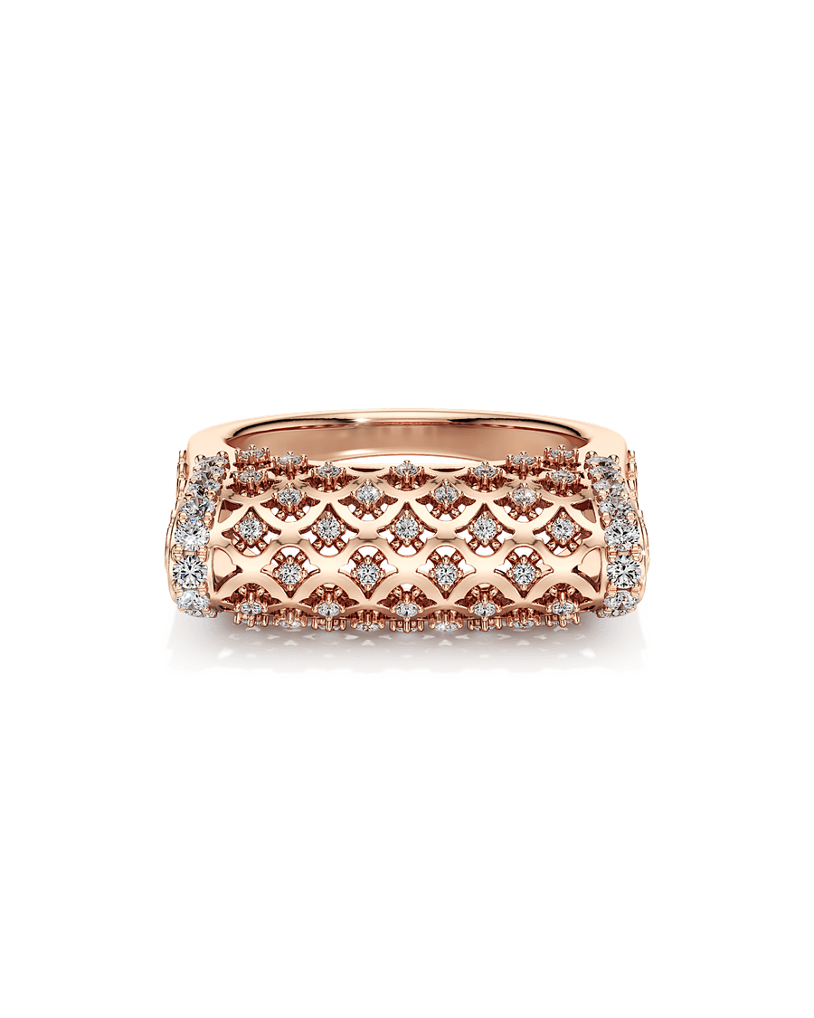 Scalloped Waves Ring