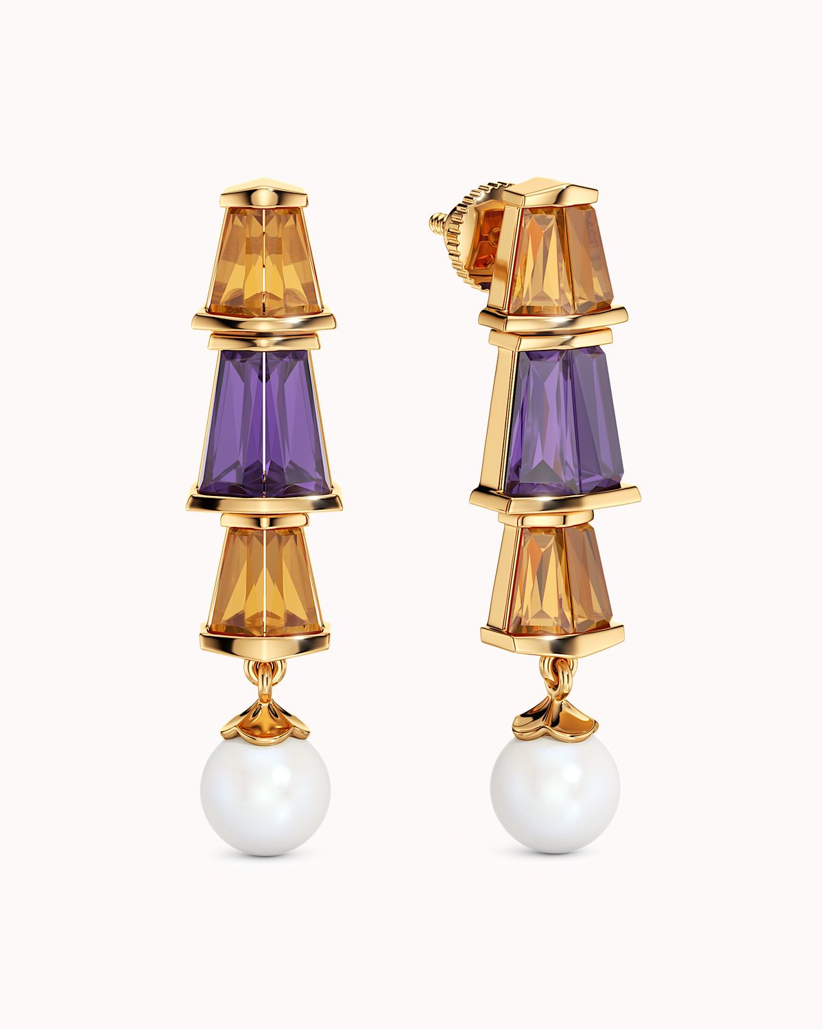 Purple Escape Earrings