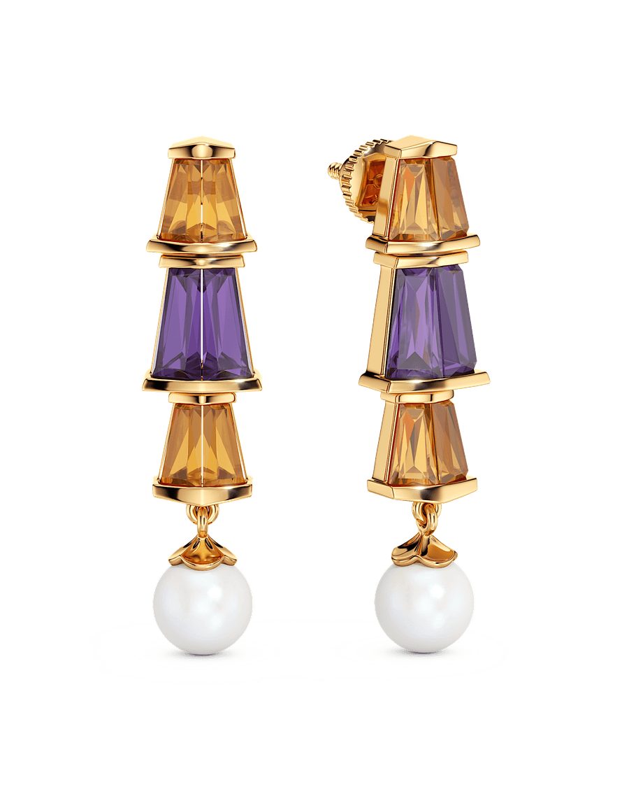 Purple Escape Earrings