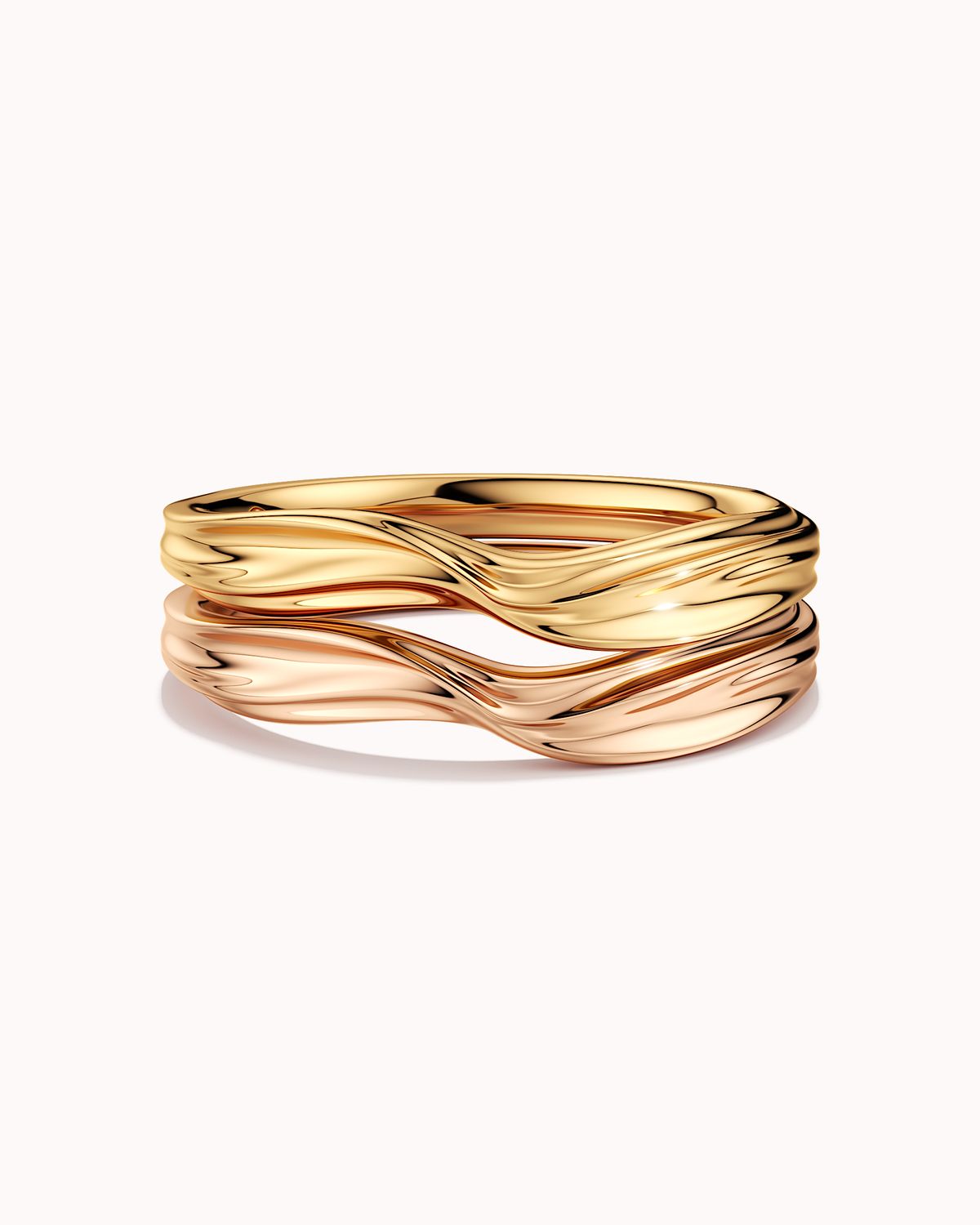 Two Tone Twist Ring