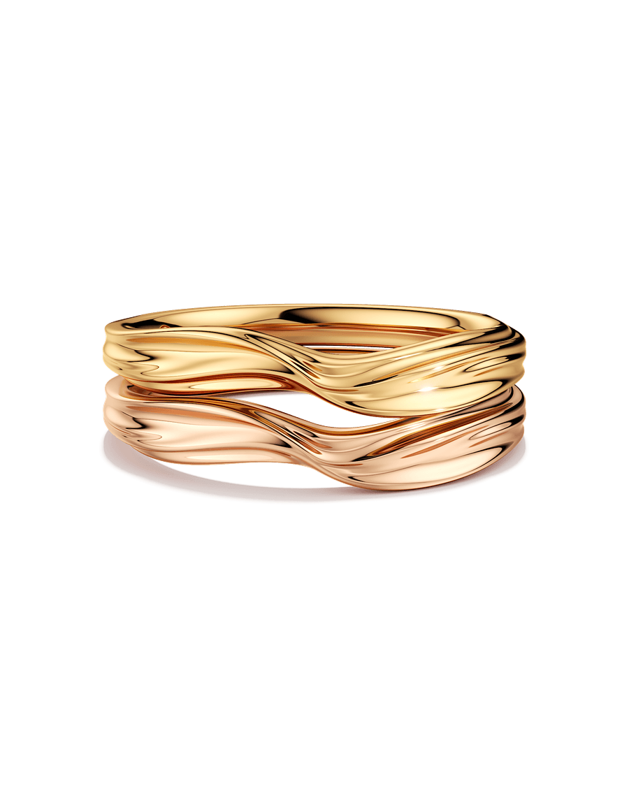 Two Tone Twist Ring