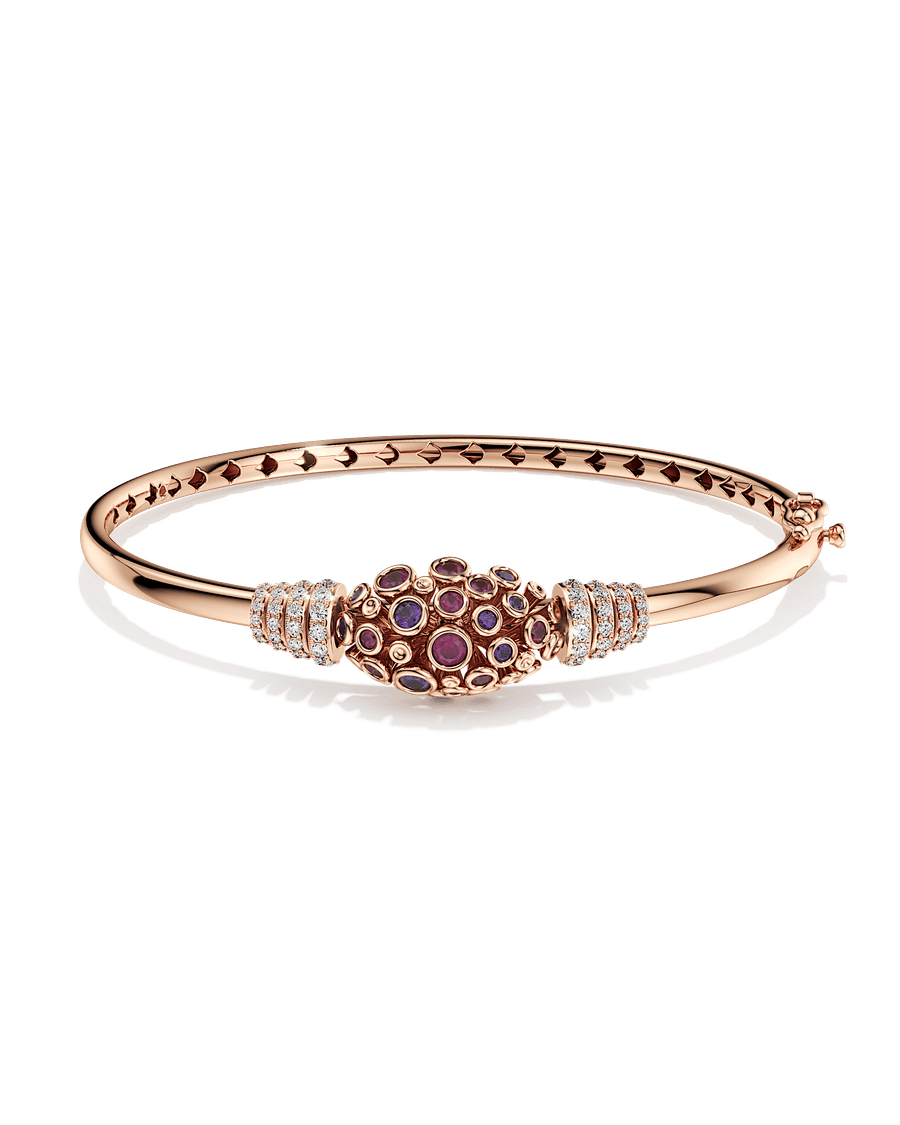 Cluster Confetti Oval Bangle