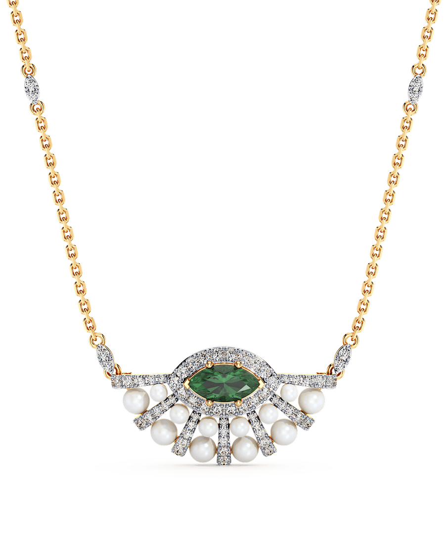 Peacock Fan Necklace