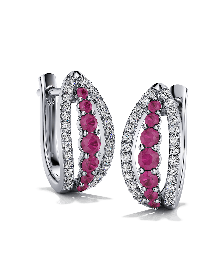 Heart on Fire Hoops