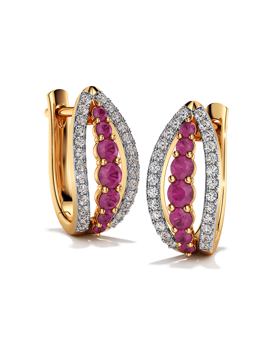 Heart on Fire Hoops
