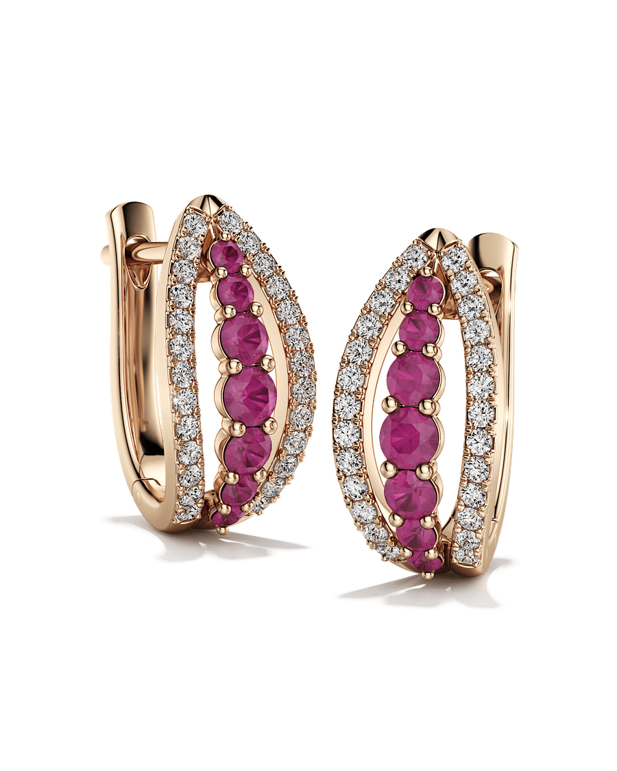 Heart on Fire Hoops