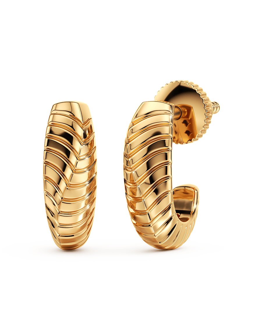 Twisted Wind Hoop Earrings