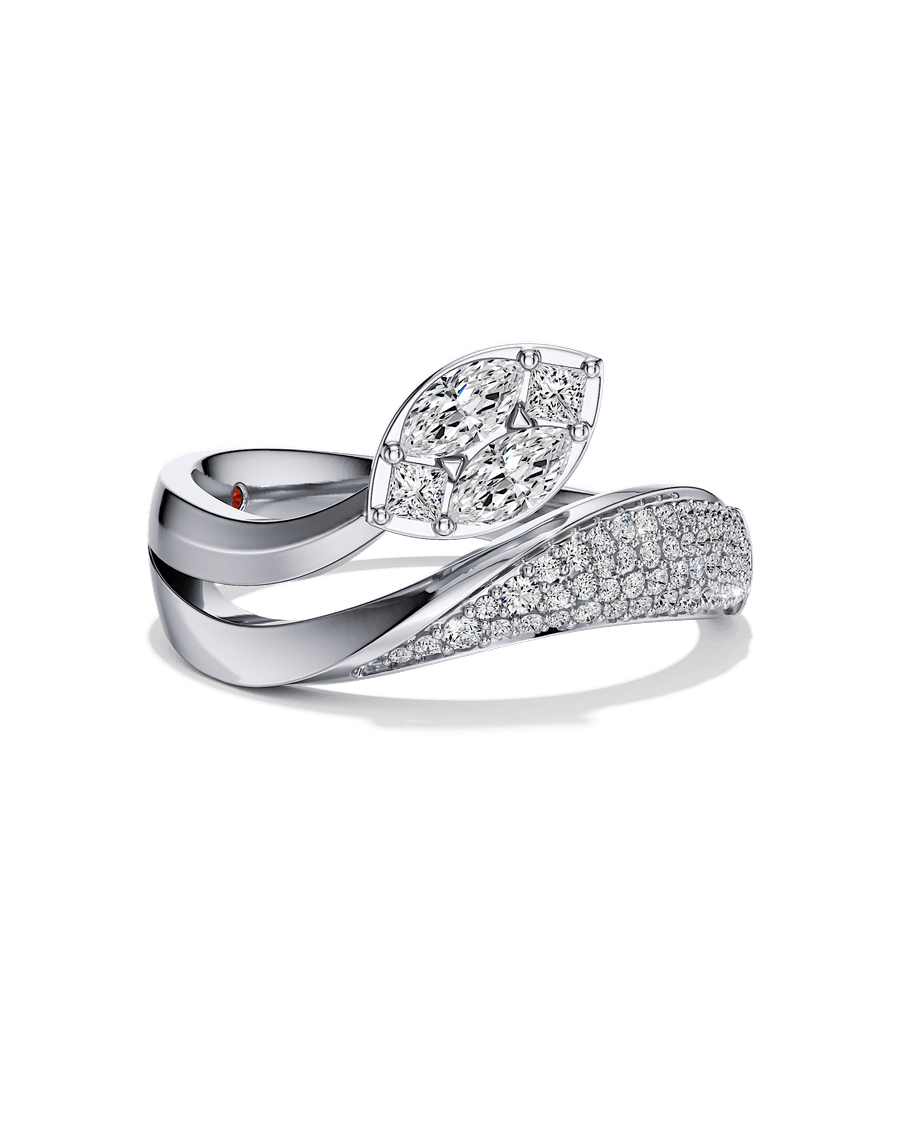 Petals in the Moonlight Ring