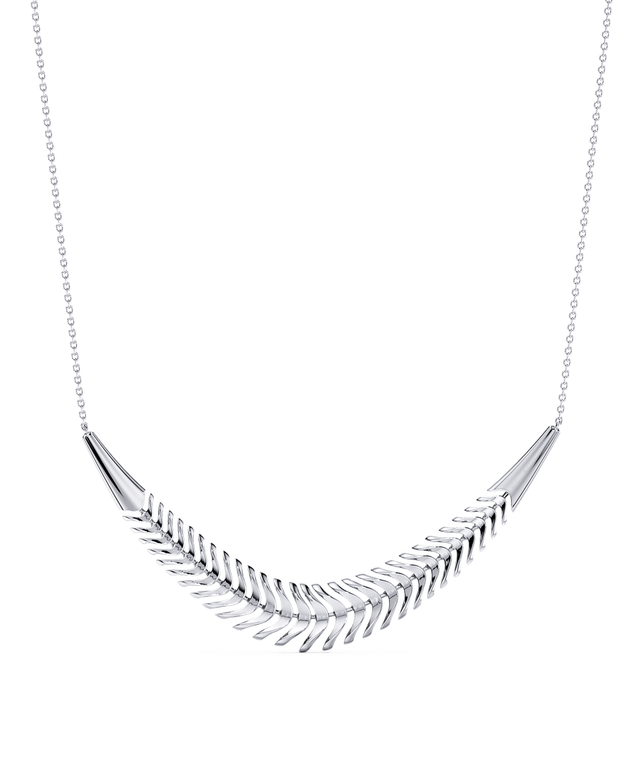 Feathered Fan Necklace