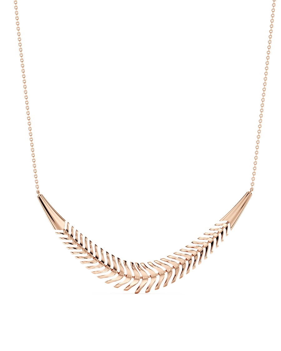 Feathered Fan Necklace