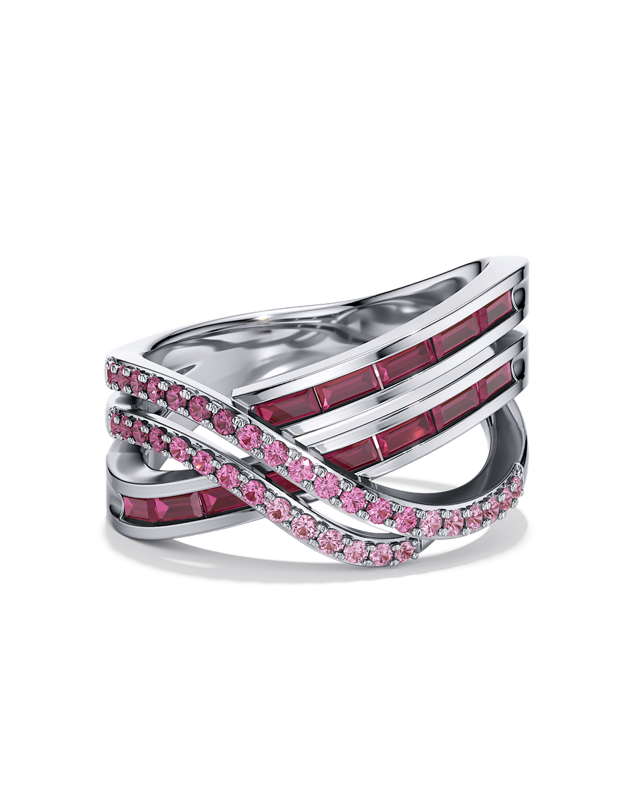 Crisscross Ombre Ring