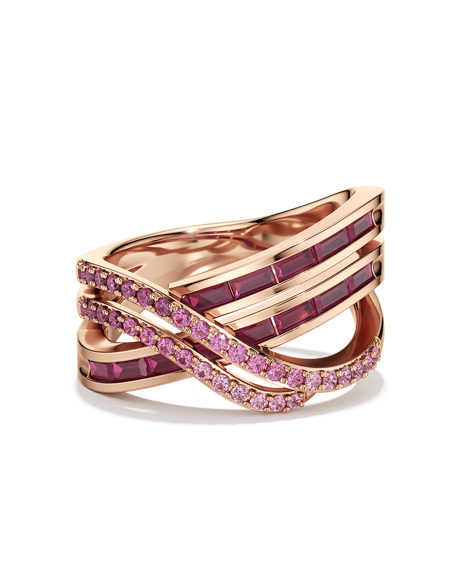 Crisscross Ombre Ring