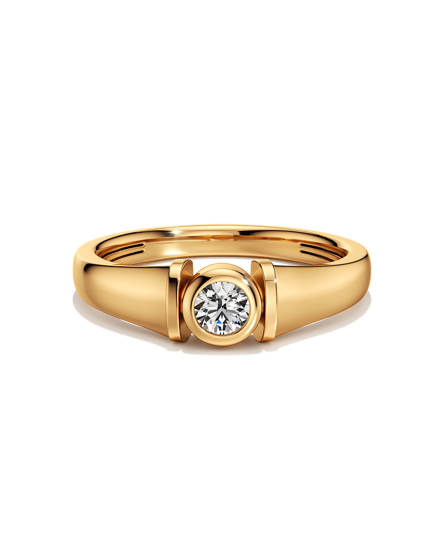 Fortress Solitaire Ring