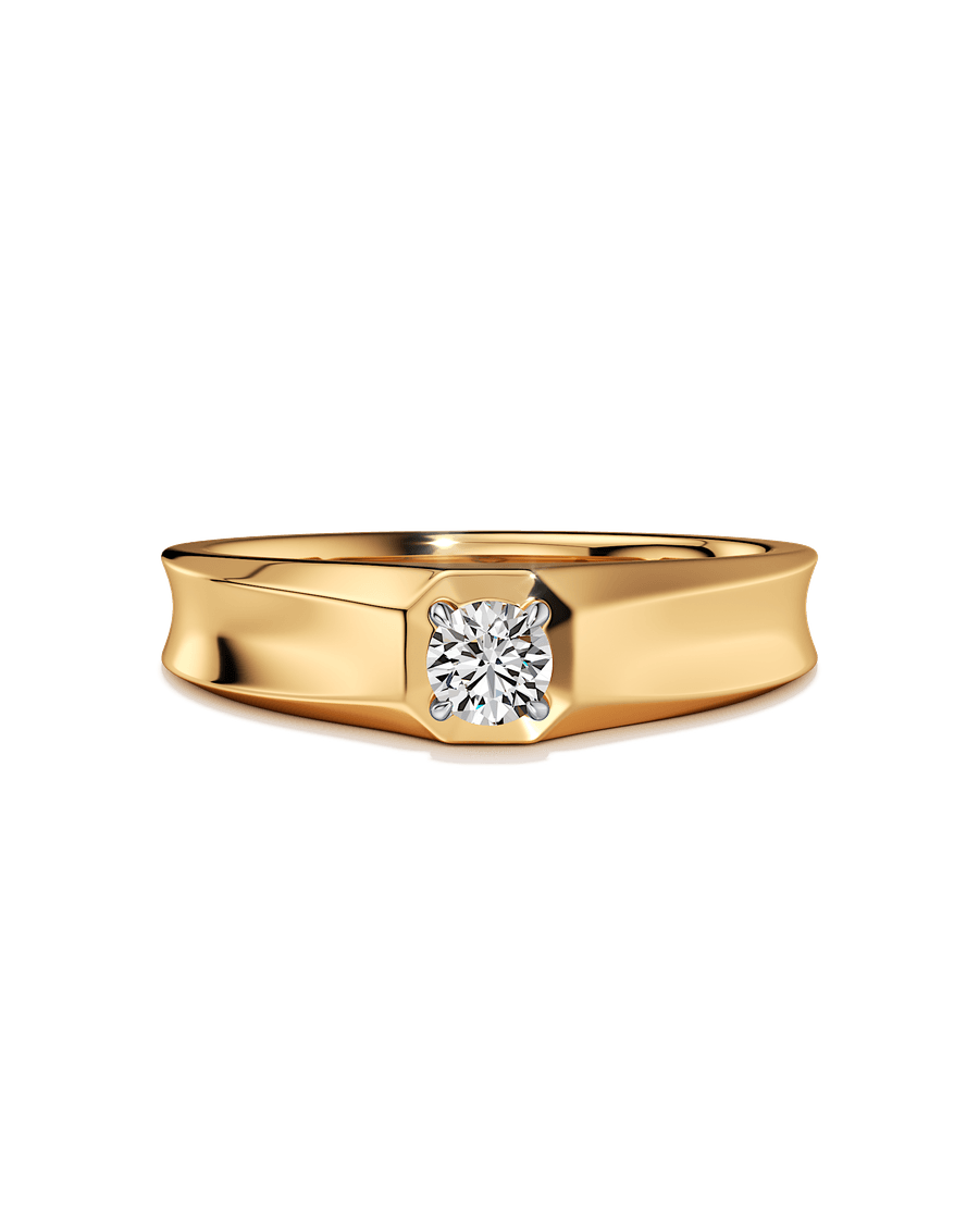 Quiet Authority Solitaire Ring