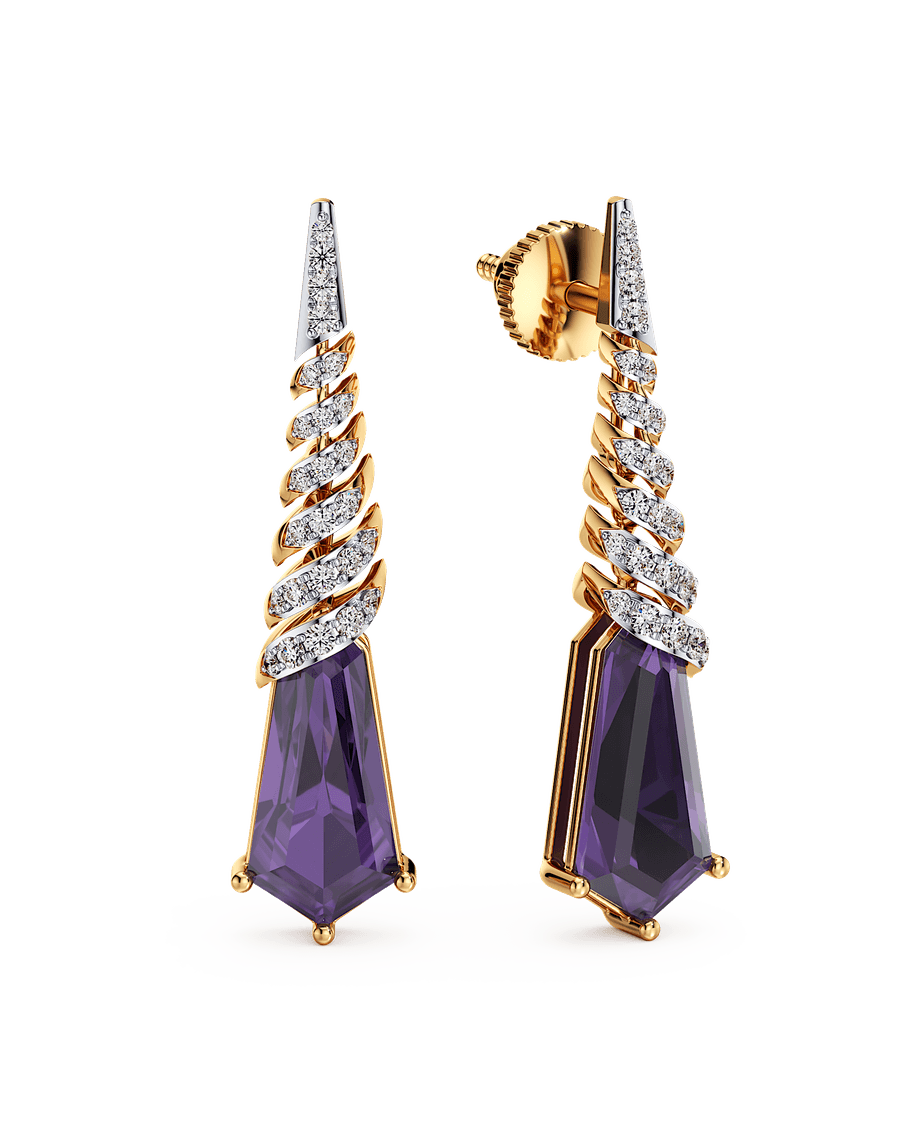 Spiral Descent Earrings