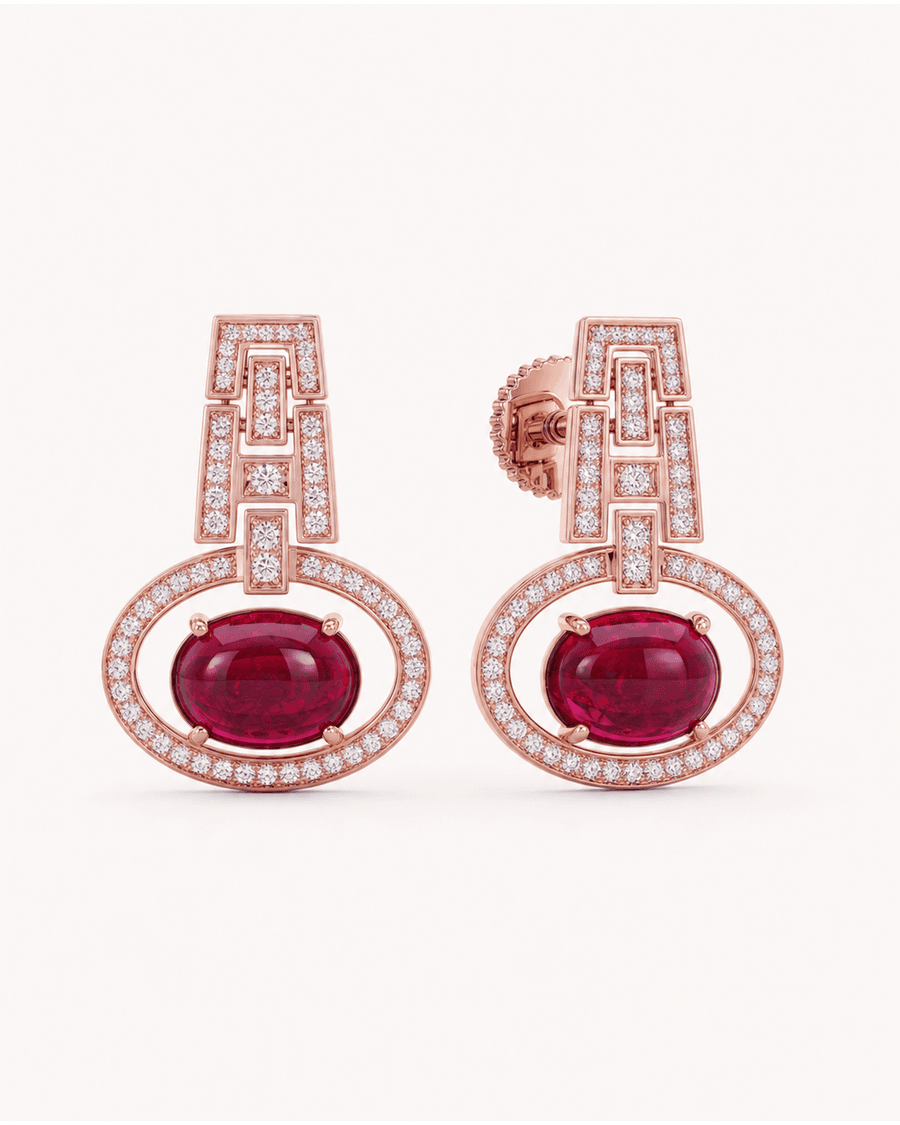 Deco Halo Oval Drops