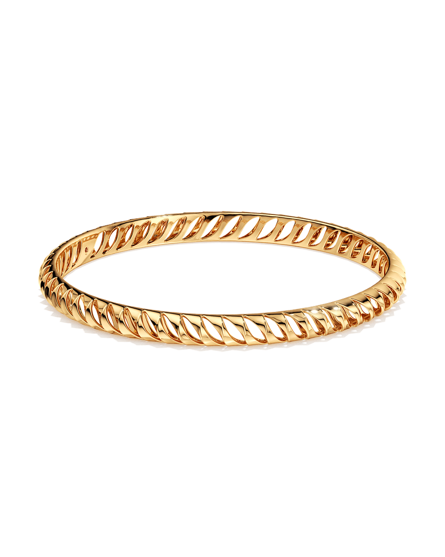 Slanted Rhythm Round Bangle