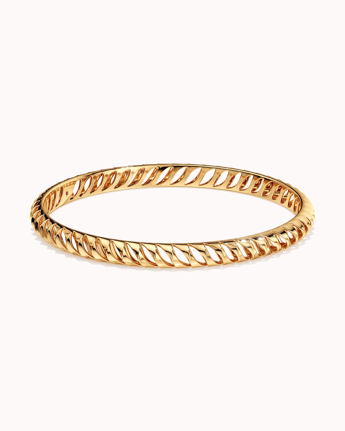 Slanted Rhythm Round Bangle