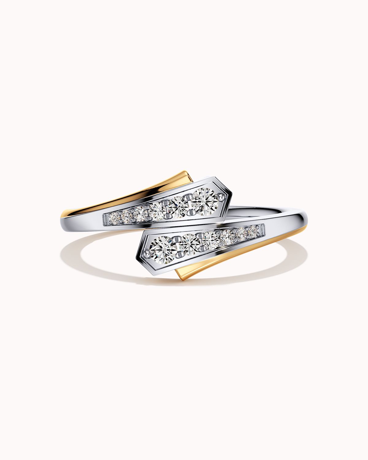 Crisscross Flare Ring