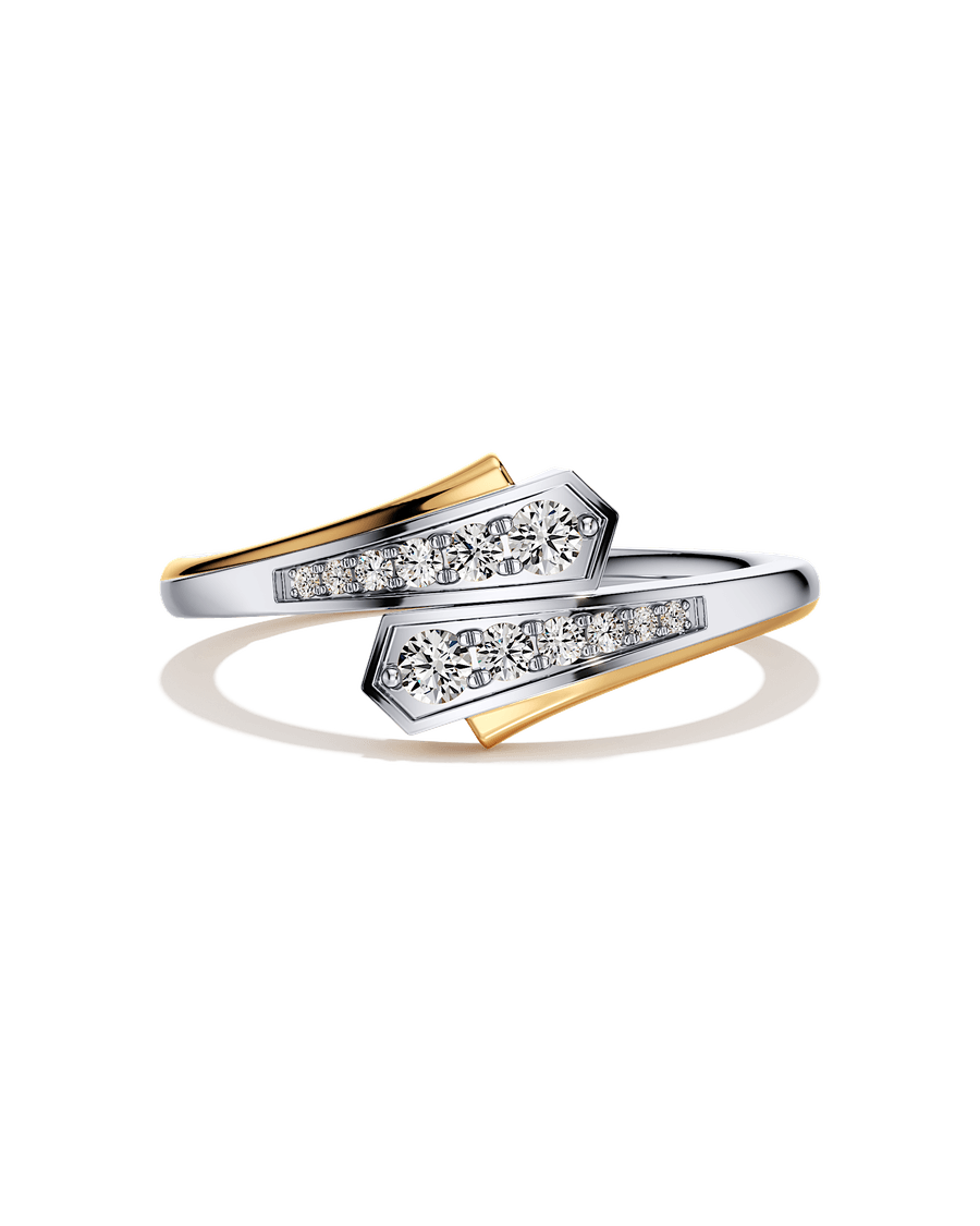 Crisscross Flare Ring