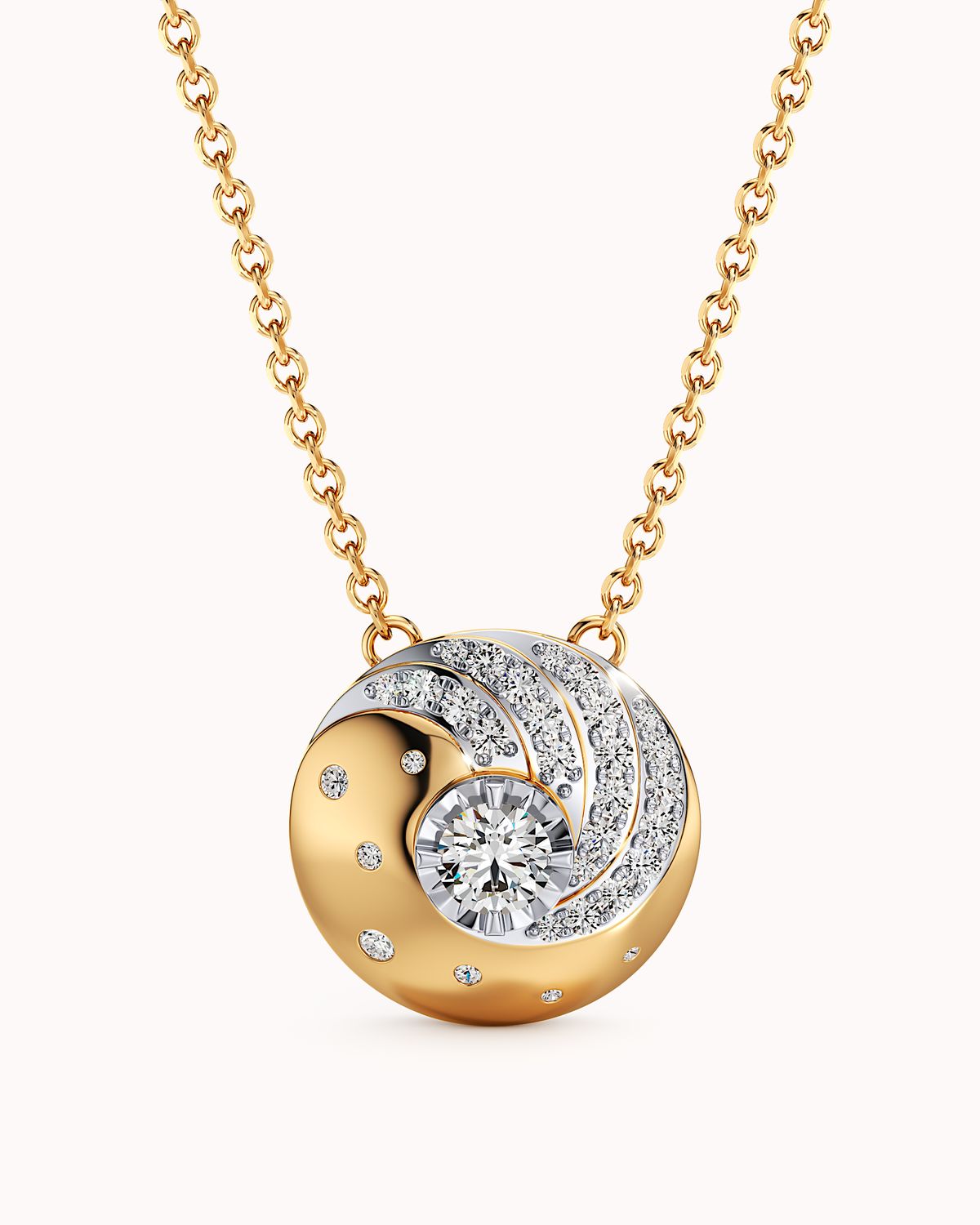 Spiral Dust Necklace
