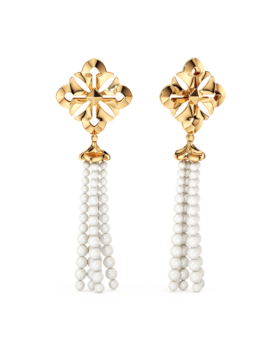 Petal Tassel Earrings