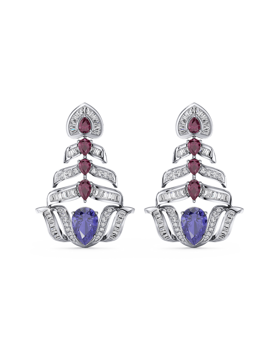 Tiered Fanfall  Earrings
