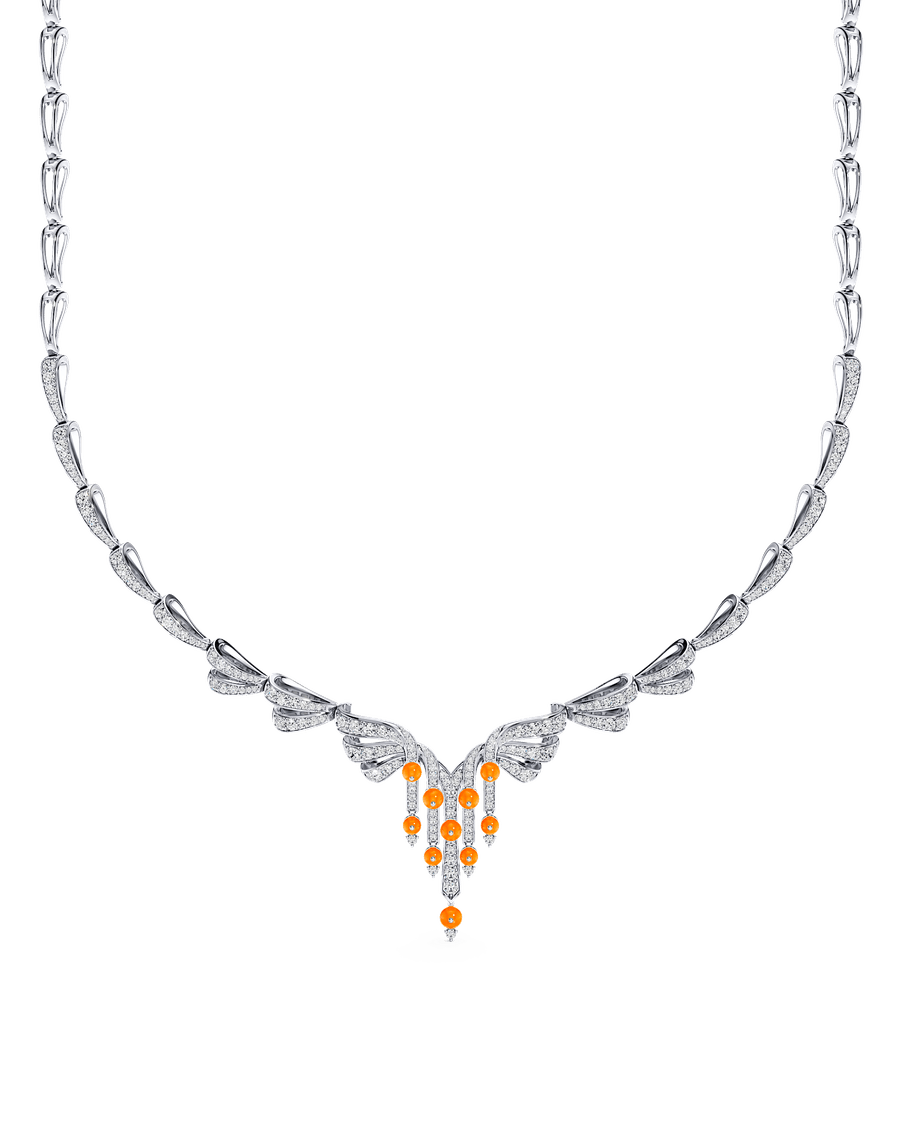 Carnelian Cascade Necklace