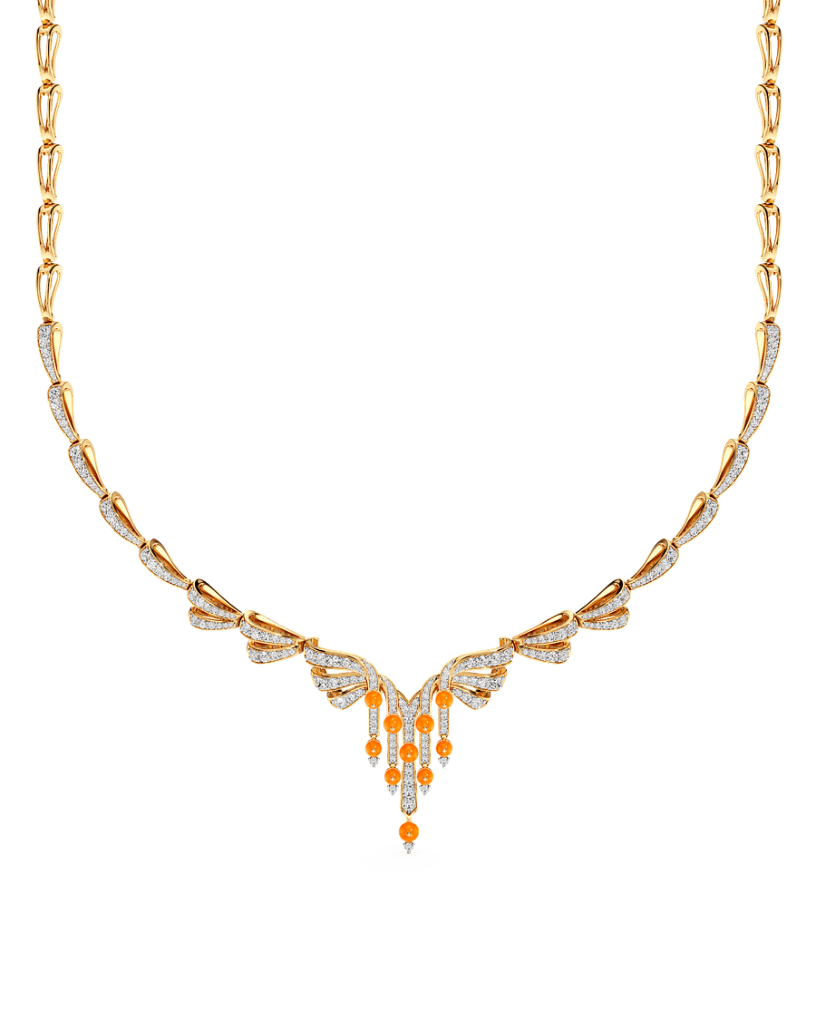 Carnelian Cascade Necklace