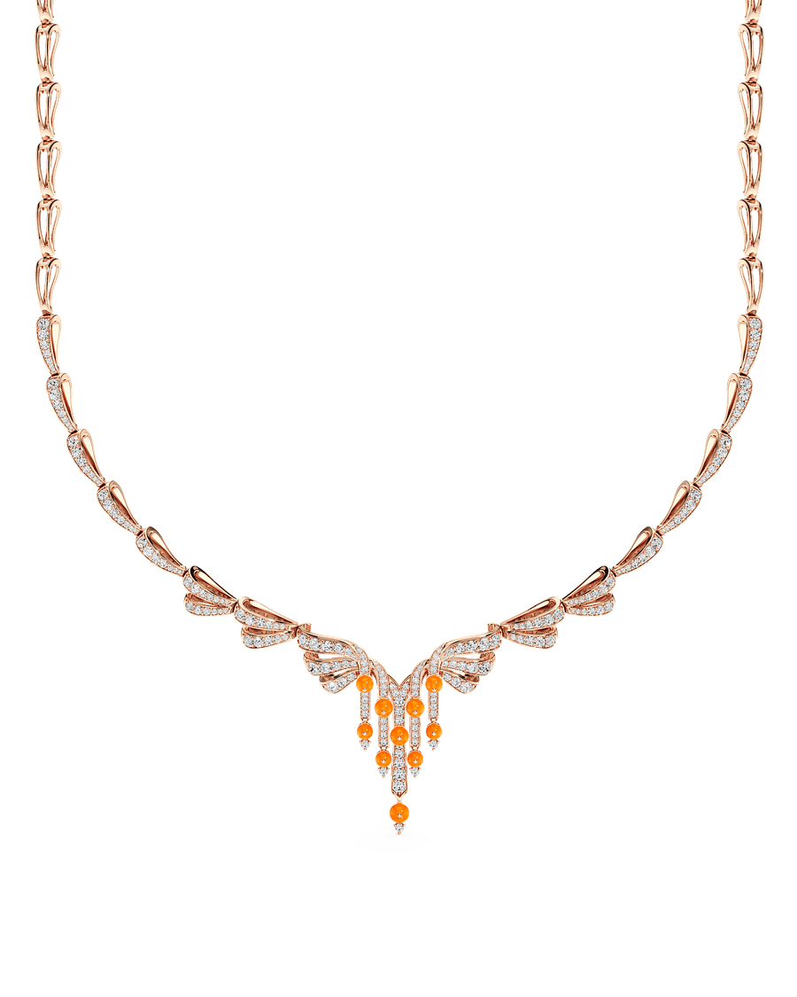 Carnelian Cascade Necklace